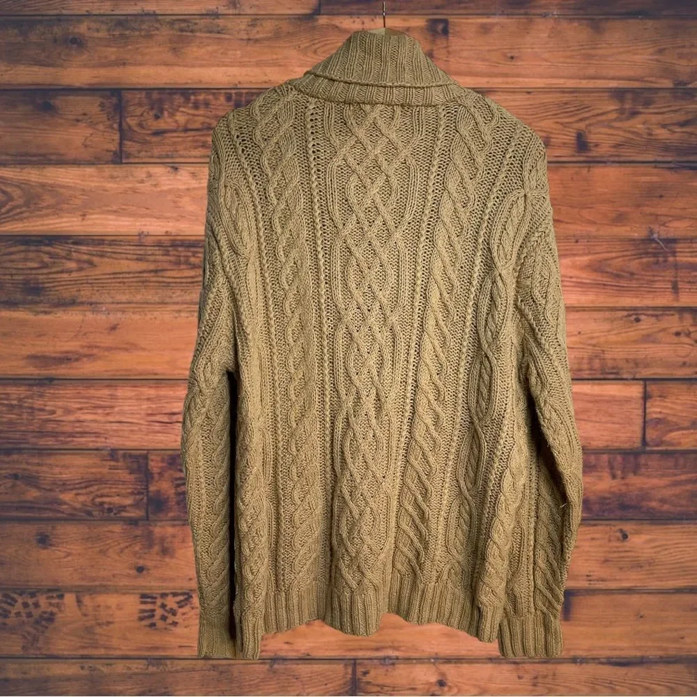5 for $25🔥Vintage Cambridge Country‎ Tan 3D Knit Sweater Large